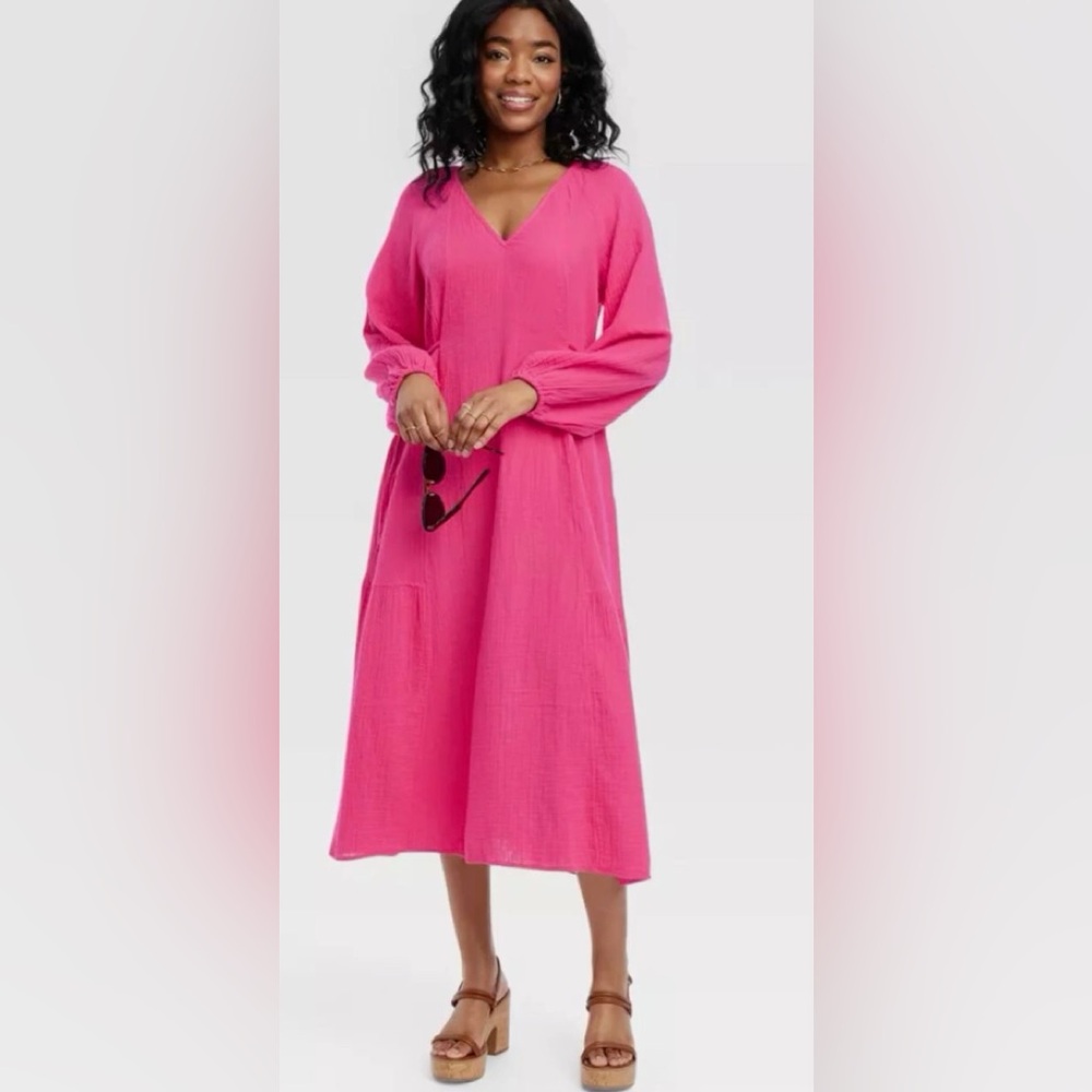 Universal Threads pink maxi dress, size XL